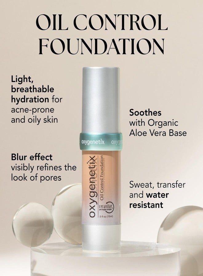 Oxygenetix Oil Control Foundation – Taupe | Breathable Makeup for Face | Lightweight, Non-Comedogenic Coverage with Salicylic Acid | Longwear Foundation for Oily or Sensitive Skin - Image 2